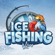 Ice Fishing Live game by Evolution – logo hosted on Stake Casino