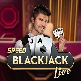 Speed Blackjack slot logo by Pragmatic Play at Stake Casino